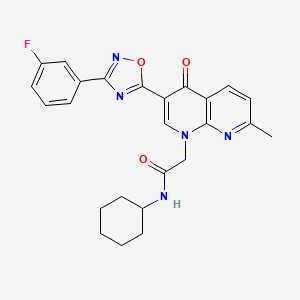 1-[(2-fluorophenyl)sulfonyl]-N-[2-(2-methyl-1,3-thiazol-4-yl)ethyl]-D-prolinamide