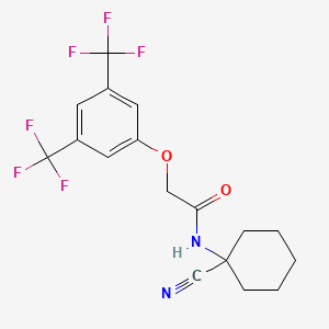 2-[3,5-bis(trifluoromethyl)phenoxy]-N-(1-cyanocyclohexyl)acetamide