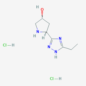 (3R,5S)-5-(5-ethyl-1H-1,2,4-triazol-3-yl)pyrrolidin-3-ol dihydrochloride