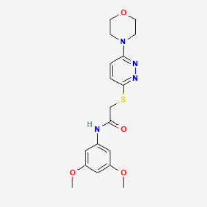 molecular formula C18H22N4O4S B2864941 N-(3,5-dimethoxyphenyl)-2-((6-morpholinopyridazin-3-yl)thio)acetamide CAS No. 1105230-72-5