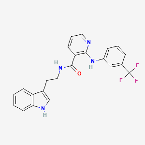 N-[2-(1H-indol-3-yl)ethyl]-2-[3-(trifluoromethyl)anilino]pyridine-3-carboxamide
