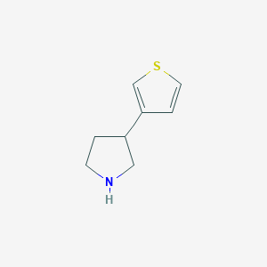 molecular formula C8H11NS B2864967 3-Thiophen-3-ylpyrrolidine CAS No. 1231907-58-6