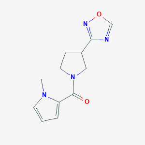 (3-(1,2,4-oxadiazol-3-yl)pyrrolidin-1-yl)(1-methyl-1H-pyrrol-2-yl)methanone