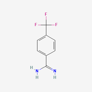 molecular formula C8H7F3N2 B2864996 4-(Trifluoromethyl)benzenecarboximidamide CAS No. 131472-28-1; 38980-96-0