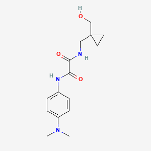 molecular formula C15H21N3O3 B2865007 N1-(4-(dimethylamino)phenyl)-N2-((1-(hydroxymethyl)cyclopropyl)methyl)oxalamide CAS No. 1251560-77-6