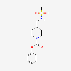 Phenyl 4-(methylsulfonamidomethyl)piperidine-1-carboxylate