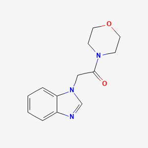 molecular formula C13H15N3O2 B2865024 2-(Benzimidazol-1-yl)-1-morpholin-4-ylethanone CAS No. 68242-84-2