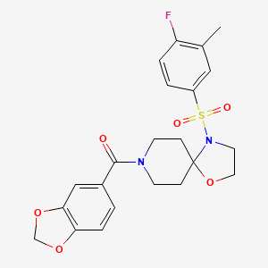 8-(1,3-Benzodioxol-5-ylcarbonyl)-4-[(4-fluoro-3-methylphenyl)sulfonyl]-1-oxa-4,8-diazaspiro[4.5]decane