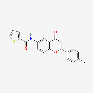 N-[2-(4-methylphenyl)-4-oxo-4H-chromen-6-yl]thiophene-2-carboxamide