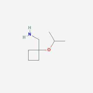 molecular formula C8H17NO B2865034 (1-异丙氧基环丁基)甲胺 CAS No. 1596883-74-7