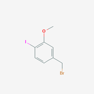 molecular formula C8H8BrIO B2865035 4-(Bromomethyl)-1-iodo-2-methoxybenzene CAS No. 1379341-45-3
