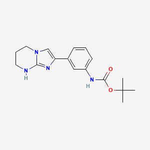 tert-butyl N-(3-{5H,6H,7H,8H-imidazo[1,2-a]pyrimidin-2-yl}phenyl)carbamate