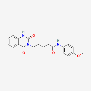 5-(2,4-dioxo-1H-quinazolin-3-yl)-N-(4-methoxyphenyl)pentanamide