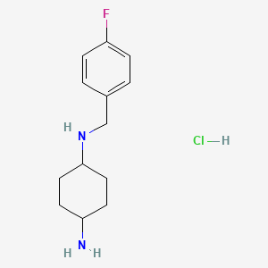 molecular formula C13H20ClFN2 B2865069 N1-(4-Fluorobenzyl)cyclohexane-1,4-diamine hydrochloride CAS No. 1366386-71-1