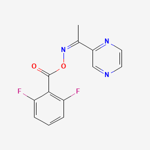 [(Z)-1-pyrazin-2-ylethylideneamino] 2,6-difluorobenzoate