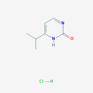 molecular formula C7H11ClN2O B2865098 4-Isopropyl-2-pyrimidinol hydrochloride CAS No. 1243250-08-9; 1987057-96-4