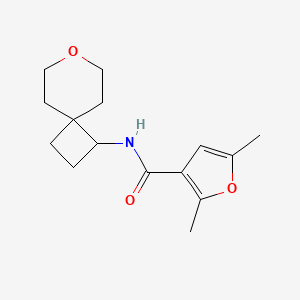 molecular formula C15H21NO3 B2865103 2,5-dimethyl-N-(7-oxaspiro[3.5]nonan-1-yl)furan-3-carboxamide CAS No. 2210048-92-1