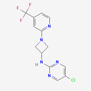 5-chloro-N-{1-[4-(trifluoromethyl)pyridin-2-yl]azetidin-3-yl}pyrimidin-2-amine