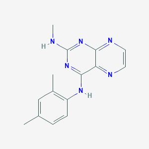 molecular formula C15H16N6 B2865129 N4-(2,4-dimethylphenyl)-N2-methylpteridine-2,4-diamine CAS No. 946349-29-7