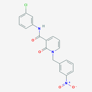 N-(3-chlorophenyl)-1-(3-nitrobenzyl)-2-oxo-1,2-dihydropyridine-3-carboxamide