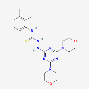 N-(2,3-dimethylphenyl)-2-(4,6-dimorpholino-1,3,5-triazin-2-yl)hydrazinecarbothioamide
