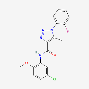 N-(5-chloro-2-methoxyphenyl)-1-(2-fluorophenyl)-5-methyl-1H-1,2,3-triazole-4-carboxamide