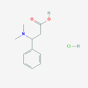 molecular formula C11H16ClNO2 B2865148 3-(Dimethylamino)-3-phenylpropanoic acid hydrochloride CAS No. 85608-26-0