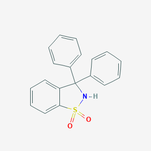 molecular formula C19H15NO2S B286515 3,3-Diphenyl-2,3-dihydro-1,2-benzisothiazole 1,1-dioxide 