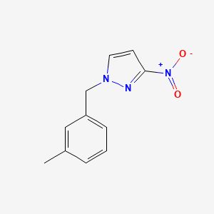 molecular formula C11H11N3O2 B2865152 1-[(3-甲基苯基)甲基]-3-硝基-1H-吡唑 CAS No. 956358-68-2