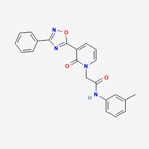 N-(3-methylphenyl)-2-[2-oxo-3-(3-phenyl-1,2,4-oxadiazol-5-yl)-1,2-dihydropyridin-1-yl]acetamide