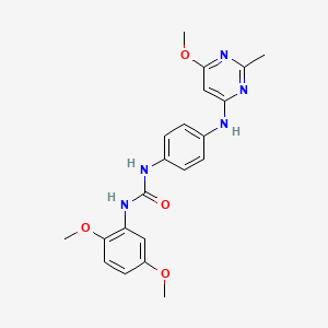 1-(2,5-Dimethoxyphenyl)-3-(4-((6-methoxy-2-methylpyrimidin-4-yl)amino)phenyl)urea