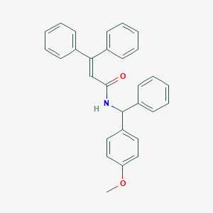 molecular formula C29H25NO2 B286519 N-[(4-methoxyphenyl)(phenyl)methyl]-3,3-diphenylacrylamide 