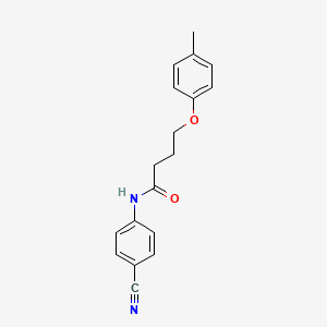 N-(4-cyanophenyl)-4-(4-methylphenoxy)butanamide