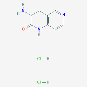 3-amino-3,4-dihydro-1,6-naphthyridin-2(1H)-one dihydrochloride