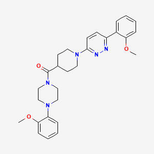 (4-(2-Methoxyphenyl)piperazin-1-yl)(1-(6-(2-methoxyphenyl)pyridazin-3-yl)piperidin-4-yl)methanone