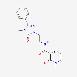 1-methyl-N-(2-(4-methyl-5-oxo-3-phenyl-4,5-dihydro-1H-1,2,4-triazol-1-yl)ethyl)-2-oxo-1,2-dihydropyridine-3-carboxamide