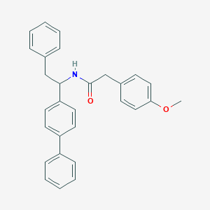 molecular formula C29H27NO2 B286523 N-[1-(biphenyl-4-yl)-2-phenylethyl]-2-(4-methoxyphenyl)acetamide 