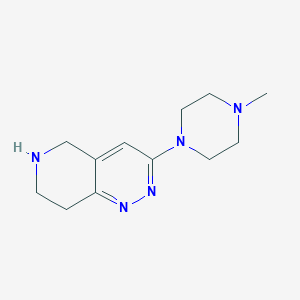 molecular formula C12H19N5 B2865240 1-Methyl-4-{5H,6H,7H,8H-pyrido[4,3-c]pyridazin-3-yl}piperazine CAS No. 1546226-00-9