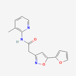 2-(5-(furan-2-yl)isoxazol-3-yl)-N-(3-methylpyridin-2-yl)acetamide