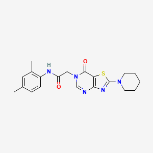 N-(2,4-dimethylphenyl)-2-[7-oxo-2-(piperidin-1-yl)[1,3]thiazolo[4,5-d]pyrimidin-6(7H)-yl]acetamide