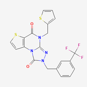molecular formula C20H13F3N4O2S2 B2865263 Chembl4516122 CAS No. 1357716-06-3