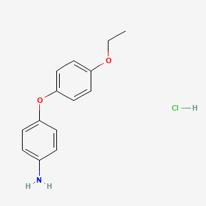 molecular formula C14H16ClNO2 B2865277 4-(4-Ethoxyphenoxy)aniline hydrochloride CAS No. 51690-67-6; 6889-04-9
