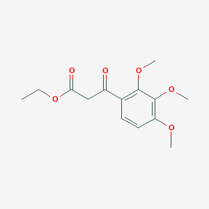 molecular formula C14H18O6 B2865278 3-Oxo-3-(2,3,4-trimethoxyphenyl)propionic acid ethyl ester CAS No. 38975-83-6
