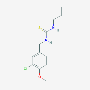 molecular formula C12H15ClN2OS B2865287 N-allyl-N'-(3-chloro-4-methoxybenzyl)thiourea CAS No. 478249-57-9