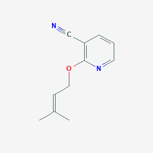 2-(3-Methylbut-2-enoxy)pyridine-3-carbonitrile