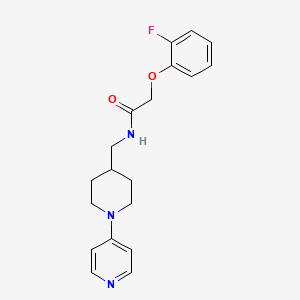 molecular formula C19H22FN3O2 B2865298 2-(2-fluorophenoxy)-N-((1-(pyridin-4-yl)piperidin-4-yl)methyl)acetamide CAS No. 2034322-66-0