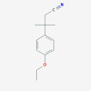 molecular formula C13H17NO B028653 3-(4-Ethoxyphenyl)-3-methylbutanenitrile CAS No. 102509-89-7