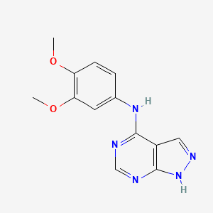 N-(3,4-dimethoxyphenyl)-1H-pyrazolo[3,4-d]pyrimidin-4-amine
