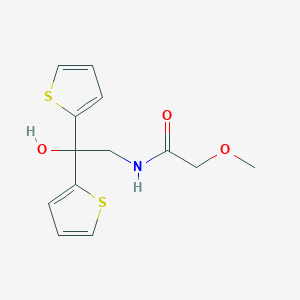 N-[2-hydroxy-2,2-bis(thiophen-2-yl)ethyl]-2-methoxyacetamide