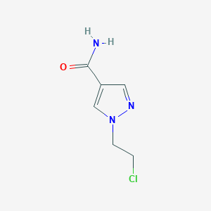 1-(2-Chloroethyl)pyrazole-4-carboxamide